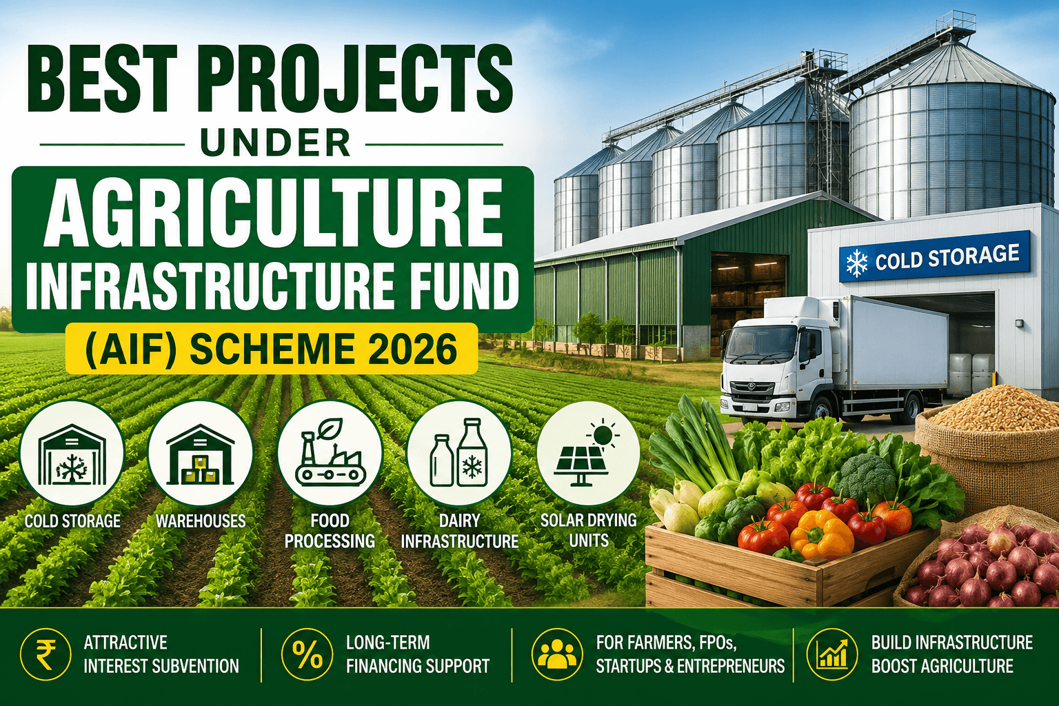 Best Projects Under Agriculture Infrastructure Fund (AIF) Scheme 2026