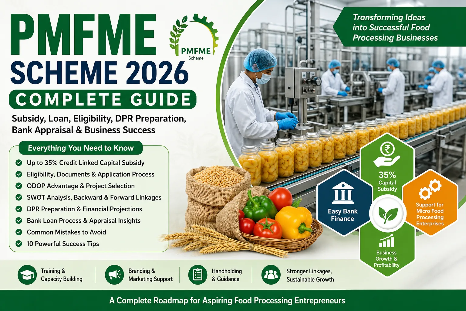 PMFME Scheme 2026: Complete Guide to Subsidy, Loan, Eligibility, ODOP, and Successful Food Processing Business Opportunities in India