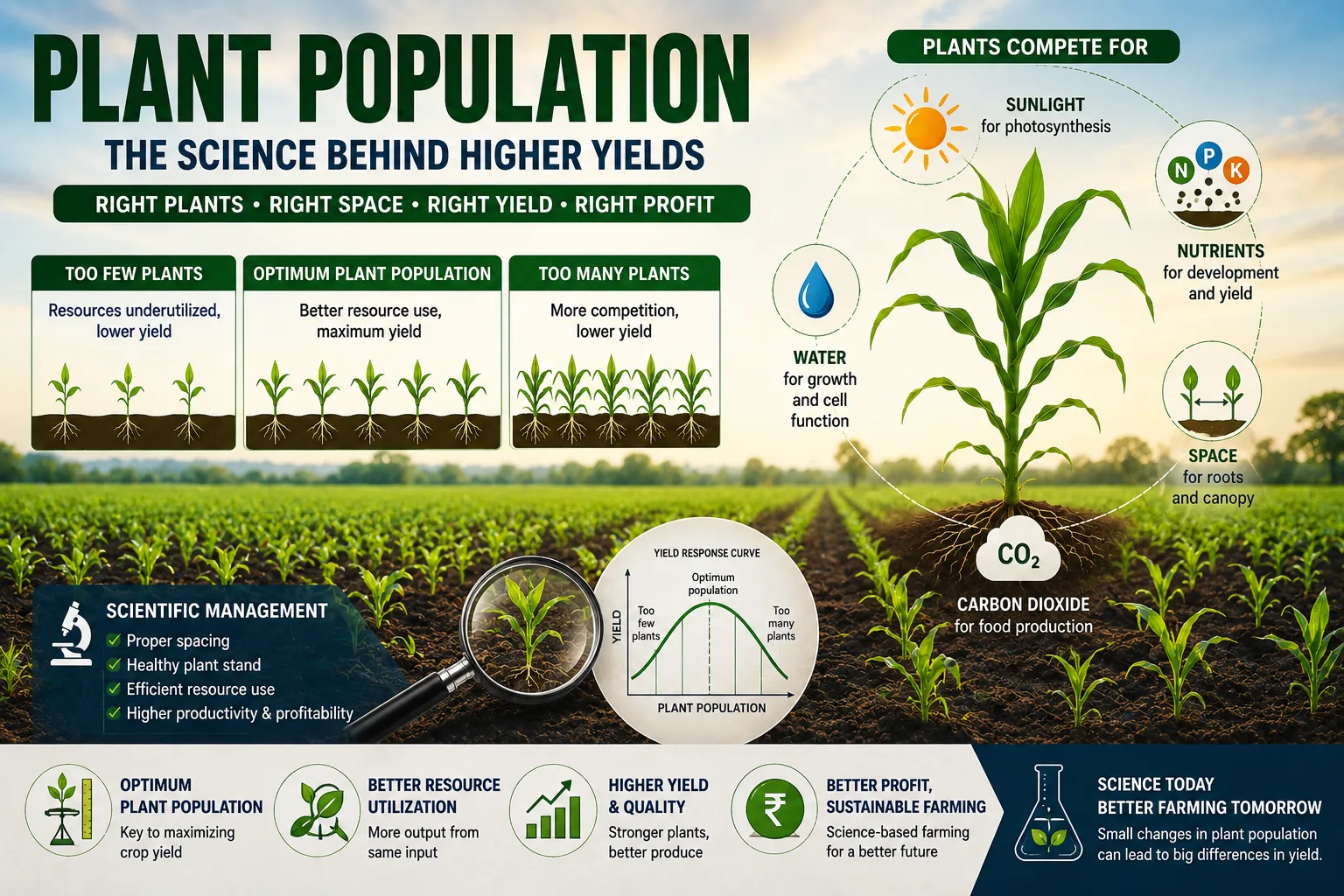 Plant Population in Crop Production: The Complete Guide to Optimum Plant Population, Higher Yield and Scientific Farming (2026)